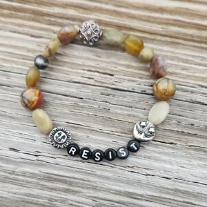 Handmade Beaded Bracelet with Charms